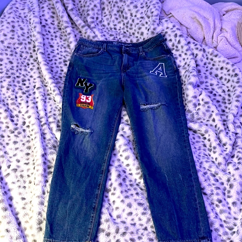 Size 15, No Boundaries blue boyfriend jean, long